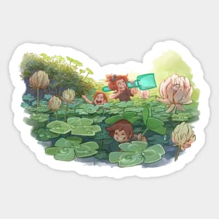 Clover field Sticker